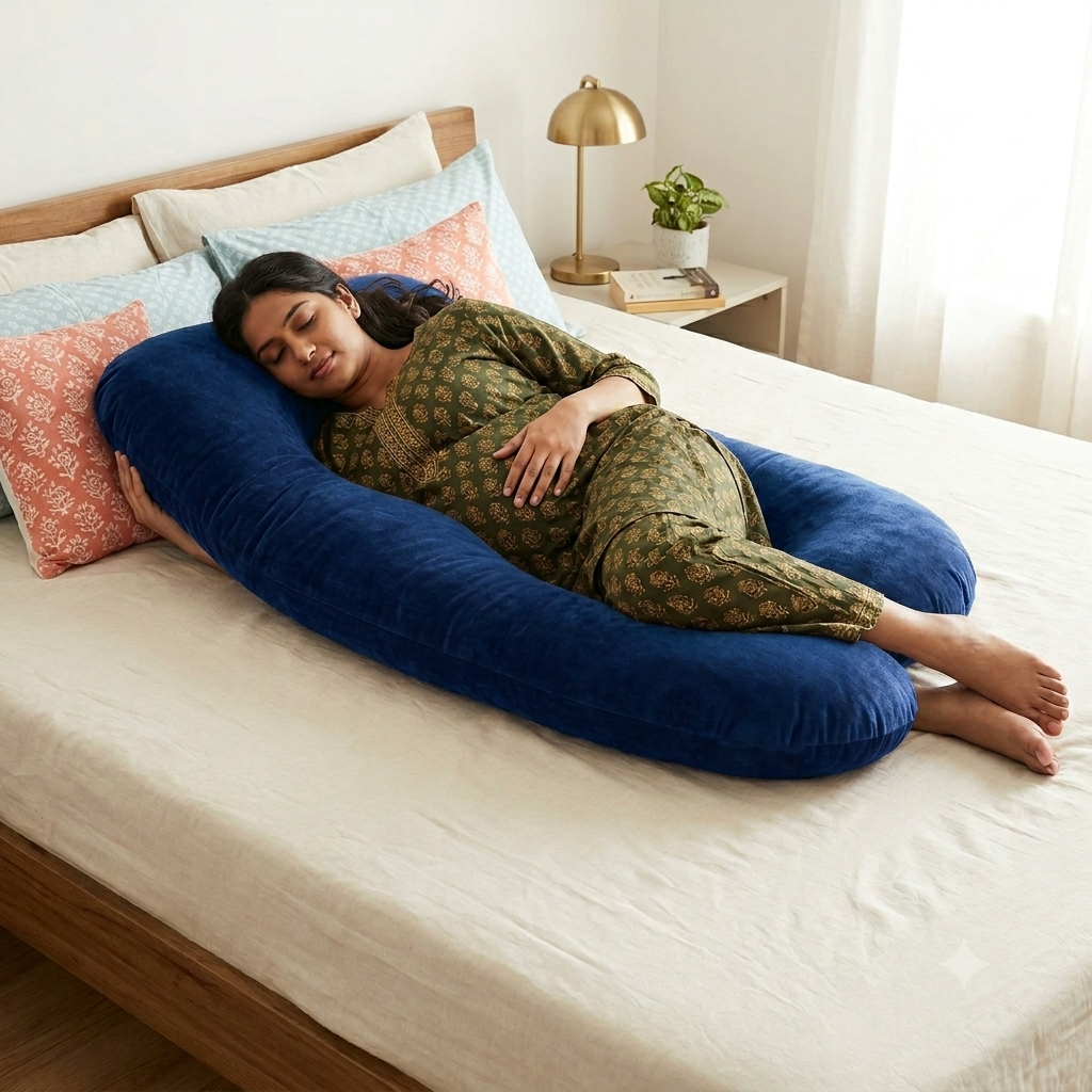 Pregnancy Pillow | U & J Shape Pregnancy Pillow with ilavam Panju - Image 5